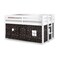 Alaterre Furniture Jasper Twin Junior Loft Bed, White Frame and Green Camouflage Print Bottom Playhouse Tent AJJP00WHATCGN - alternate 1